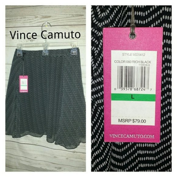 Vince Camuto Dresses & Skirts - Vince Camuto Skirt NWT Black and White Dots size large